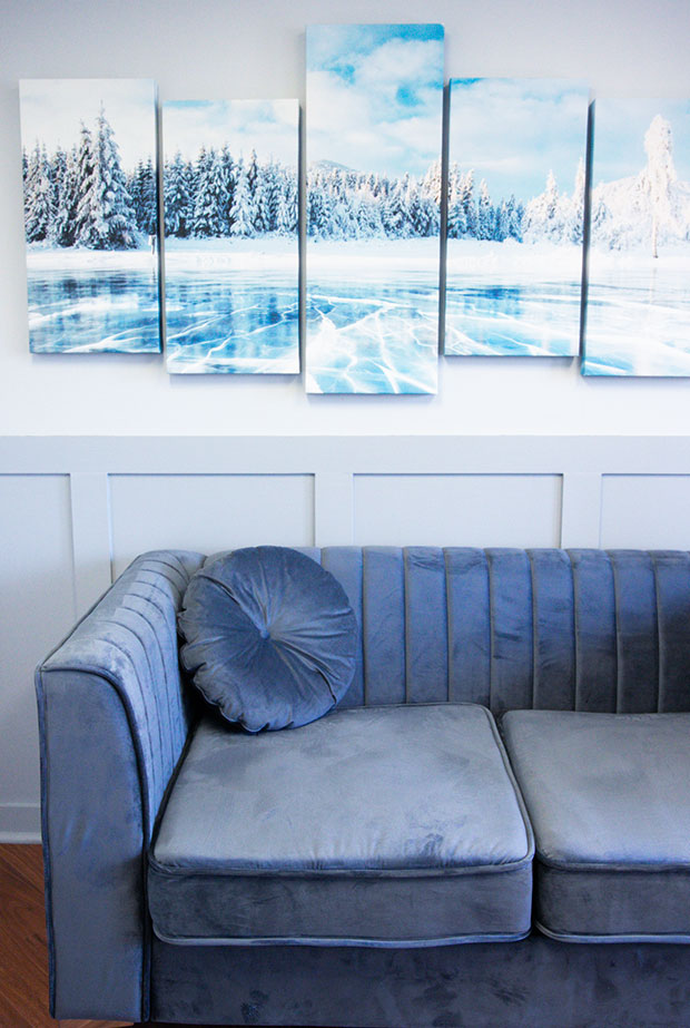 comfy couch in a waiting room